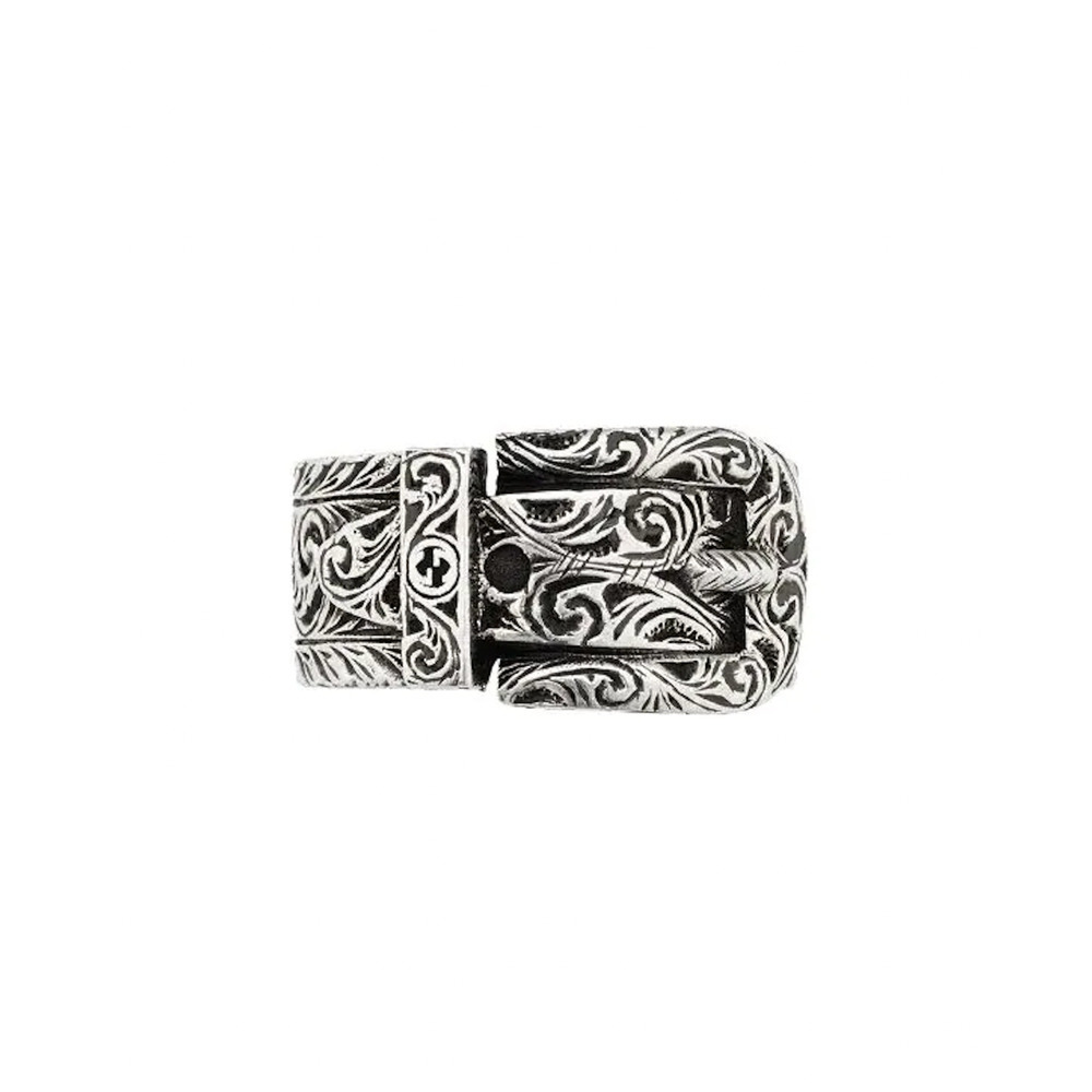 NIB Gucci Sterling Silver Garden Ring Size 10